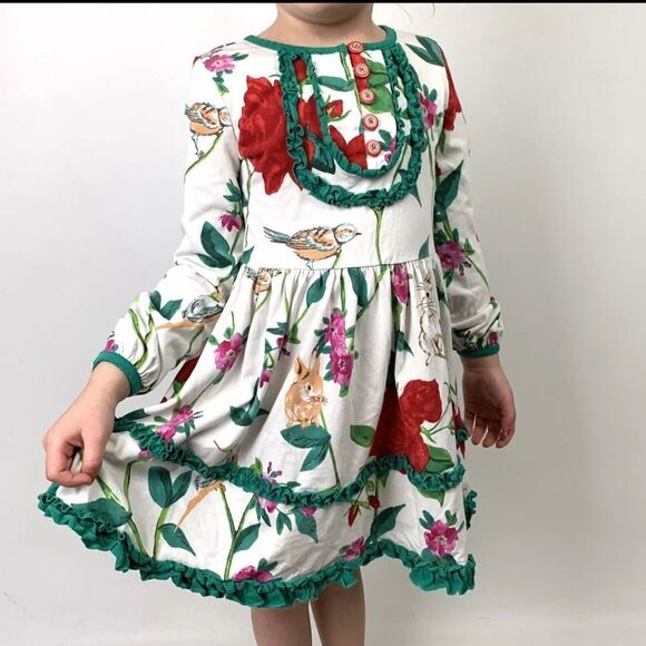 Matilda Jane Other - Matilda Jane Woodland Wonders Dress Make Believe Girls Bunny Easter Size 12-18